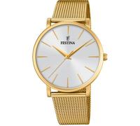 Festina Montre femme analogique Boyfriend F20476/1 – Acier inoxydable 316L doré, Quartz, Verre minéral