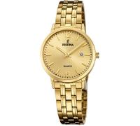 Festina Montre femme F20514/3 – Acier inoxydable 316L doré, Quartz, Verre minéral, Calendrier, 5 ATM