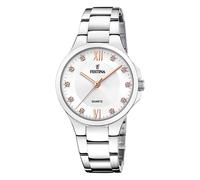 Festina Femmes Analogique-Numérique Quartz Montre avec Bracelet en Acier Inoxydable