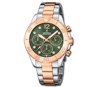 Festina Montre Femmes Acier Inoxydable Argent Or Petit Ami UF20605/2