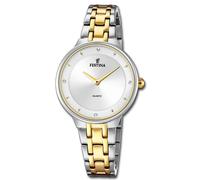 Festina Montre Femmes Mademoiselle Montre Acier Inoxydable Argent Or UF20625/1