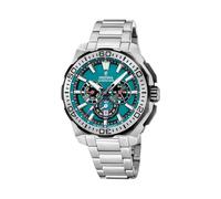 Festina Montre Homme Analogique - Acier Inoxydable 316L Argenté - Quartz - Chronographe - Calendrier - Verre Minéral Haute Résistance - Étanche 20 ATM - F20724/6 Chrono Bike
