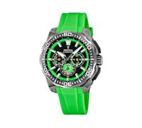 Festina Montre Homme Analogique - Caoutchouc Vert - Quartz - Chronographe - Calendrier - Verre Minéral Haute Résistance - Étanche 20 ATM - F20725/3 Chrono Bike