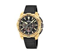 Festina Montre Homme Analogique - Cuir Noir - Mouvement à Quartz - Chronographe - Calendrier - Verre Minéral Haute Résistance - Étanche 20 ATM - Élégante - F20728/3 Chrono Bike