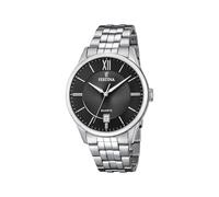 Festina Montre Homme Analogique en Acier Inoxydable 316l Argenté