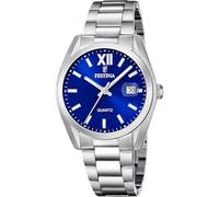 Festina Montre Homme Analogique en Acier Inoxydable 316l Argenté