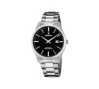 Festina Montre Homme Analogique en Acier Inoxydable 316L Argenté - Mouvement Quartz - Calendrier - Verre Minéral Haute Résistance - Étanche 5 ATM F20511/4