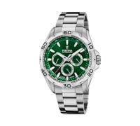 Festina Montre Homme Analogique en Acier Inoxydable 316L Argenté - Mouvement Quartz - Calendrier - Verre Minéral Haute Résistance - Étanche 10 ATM - Multifonction F20623/3