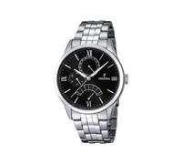 Festina Montre Homme Analogique en Acier Inoxydable 316L Argenté - Mouvement Quartz - Verre Minéral Haute Résistance - Étanche 5 ATM - Élégante - Multifonction F16822/4