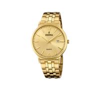 Festina Montre Homme F20513/3 - Analogique Quartz - Acier inoxydable 316L doré, Calendrier, 5 ATM