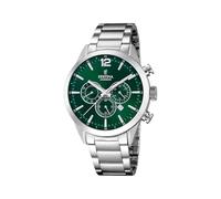 Festina Montre Homme Analogique en Acier Inoxydable 316L - Mouvement Quartz - Chronographe - Calendrier - Verre Minéral Résistant - Étanche 5 ATM - Style Casual F20343/B Timeless Chronograph