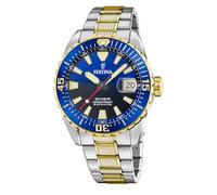 Festina Montre Homme Analogique en Acier Inoxydable 316L Multicolore - Mouvement Quartz - Calendrier - Verre Saphir Haute Résistance - Étanche 20 ATM F20706/1 The Originals