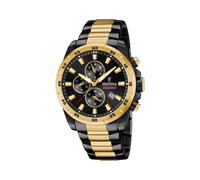 Montre FESTINA pour Homme F20563/1 Chrono Sport Boîtier en Acier Inoxydable Doré Bracelet en Acier Inoxydable Noir