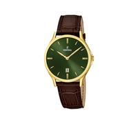 Festina Montre Homme Analogique en Acier Inoxydable et Cuir Marron