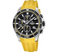 Festina Montre pour Homme F20370/2 Outlet Boîtier en Acier Inoxydable Gris Bracelet en Plastique Jaune