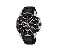 Festina Montre Homme Analogique en Caoutchouc Noir - Mouvement Quartz - Chronographe - Calendrier - Verre Minéral Haute Résistance - Étanche 10 ATM F20330/5 The Originals