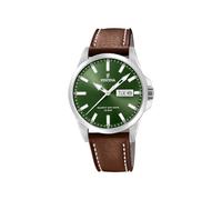 Festina Montre Homme Analogique en Cuir - Mouvement Quartz - Calendrier - Verre Minéral Haute Résistance - Étanche 10 ATM - Élégante et Classique F20358/5