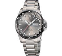 Festina Montre Homme Analogique en Titane Gris - Mouvement Quartz - Calendrier - Verre Minéral Haute Résistance - Étanche 10 ATM F20698/1 Titanium