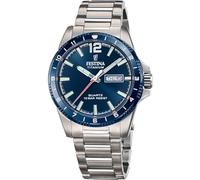 Festina Montre Homme F20698/2 Titanium – Titane gris, Quartz, Calendrier, Verre minéral, 10 ATM
