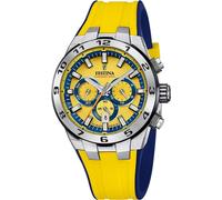 Festina Montre Homme Chrono Bike Jaune Quartz analogique Bracelet en silicone F20671/4