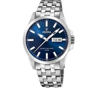 Festina Montre homme F20357/3 - Acier inoxydable 316L argenté, Quartz, Calendrier, 10 ATM