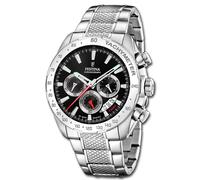 Festina Montre Hommes Acier Inoxydable Argent Timeless Chronographe Uf20668/4