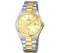 Festina Montre Hommes Classique F20554/3 Acier Inoxydable Argent Or UF20554/3
