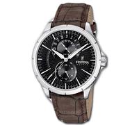 Festina Montre Hommes F16573/4 Multifonction Cuir Montre Braun UF16573/4
