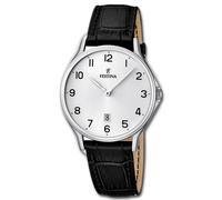 Festina Montre Hommes F16745/1 Analogue Cuir Montre Classique Noir UF16745/1