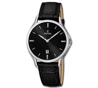 Festina Montre Hommes F16745/5 Analogue Cuir Montre Classique Noir UF16745/5