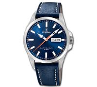 Festina Montre Hommes F20358/3 Cuir Sport Montre Classique Bleu UF20358/3