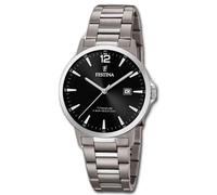 Festina Montre Hommes F20435/3 Analogue Titan Bracelet Classique Argent UF20435