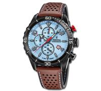 Festina Montre Hommes F20519/1 Cuir Montre Bracelet Chronographe Braun UF20519/1
