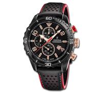 Festina Montre Hommes F20519/4 Cuir Montre Chronographe Noir UF20519/4
