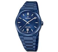 Festina Montre Hommes Fabriqué en Suisse Montre Acier Inoxydable Bleu Uf20078/1