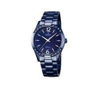 FESTINA - Montre Pour Dame En Acier Bleu Cadran Rond Serti D'oxydes F16915-1 - Oxyde de Zirconium - 3,5 cm