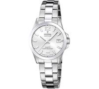 Festina Montre pour Femme F20049/1 Swiss Made Classics Boîtier en Acier Inoxydable Gris Bracelet en Acier Inoxydable Gris