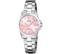 Festina Montre pour Femme F20049/3 Swiss Made Acero Clasico Boîtier en Acier Inoxydable Gris Bracelet en Acier Inoxydable Gris
