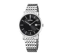Festina Montre pour Homme F20018/3 Swiss Made Boîtier en Acier Inoxydable Gris Bracelet en Acier Inoxydable Gris