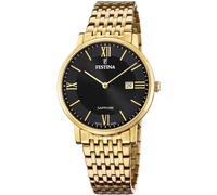 Festina Montre pour Homme F20020/3 Swiss Made Boîtier en Acier Inoxydable Doré Bracelet en Acier Inoxydable Doré