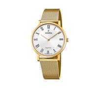 Festina Montre pour Homme F20022/4 Swiss Made Boîtier en Acier Inoxydable Doré Bracelet en Acier Inoxydable Doré