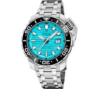 Festina Montre pour Homme F20043/5 Swiss Made Diver Boîtier en Acier Inoxydable Gris Bracelet en Acier Inoxydable Gris