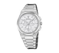 Festina Montre pour Homme F20059/1 Swiss Made Classics Boîtier en Acier Inoxydable Gris Bracelet en Acier Inoxydable Gris