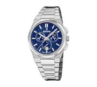 Festina Montre pour Homme F20059/2 Swiss Made Classics Boîtier en Acier Inoxydable Gris Bracelet en Acier Inoxydable Gris