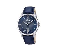 Festina Cabellero Montre Homme Acier Cuir Bleu F20426/2 Bleu