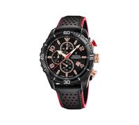Festina Montre pour Homme F20519/4 Chrono Sport Boîtier en Acier Inoxydable Noir Bracelet en Cuir Noir
