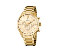 Festina Montre pour Homme F20633/4 Timeless Chronograph Boîtier en Acier Inoxydable Doré Bracelet en Acier Inoxydable Doré