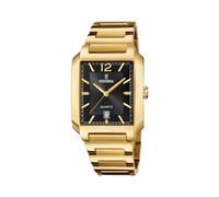 Festina Montre pour Homme F20678/4 on The Square Boîtier en Acier Inoxydable Doré Bracelet en Acier Inoxydable Doré