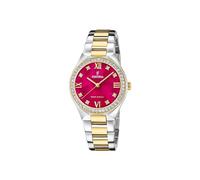 Festina Montre Solaire Femme Acier Inoxydable 316L Multi - Mouvement à Quartz - Montres Femme - Verre Minéral Haute Résistance - Étanche 5 ATM F20659/3