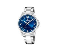 Festina Montre Solaire Acier Cadran bleu 41,5 mm Homme Chic